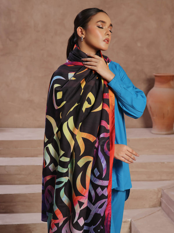 Huroof multi Silk Dupatta