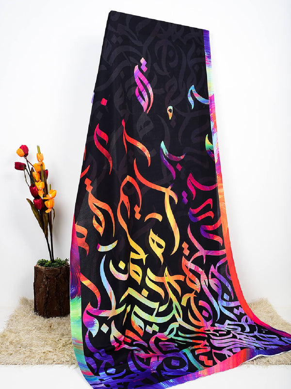 Huroof multi Silk Dupatta