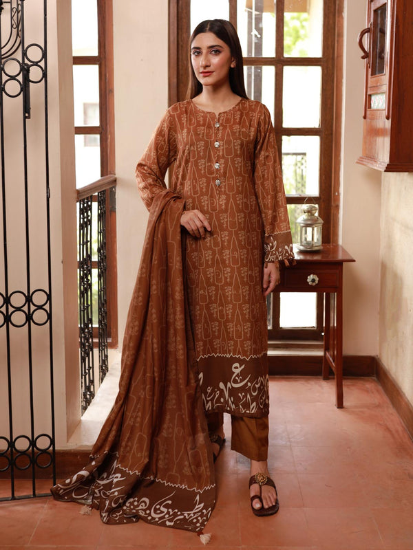 Mah e Rooh Stitched 2 Piece (Brown)