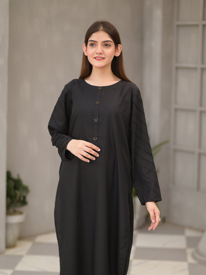 Women Ansha Co-Ord Set-Black